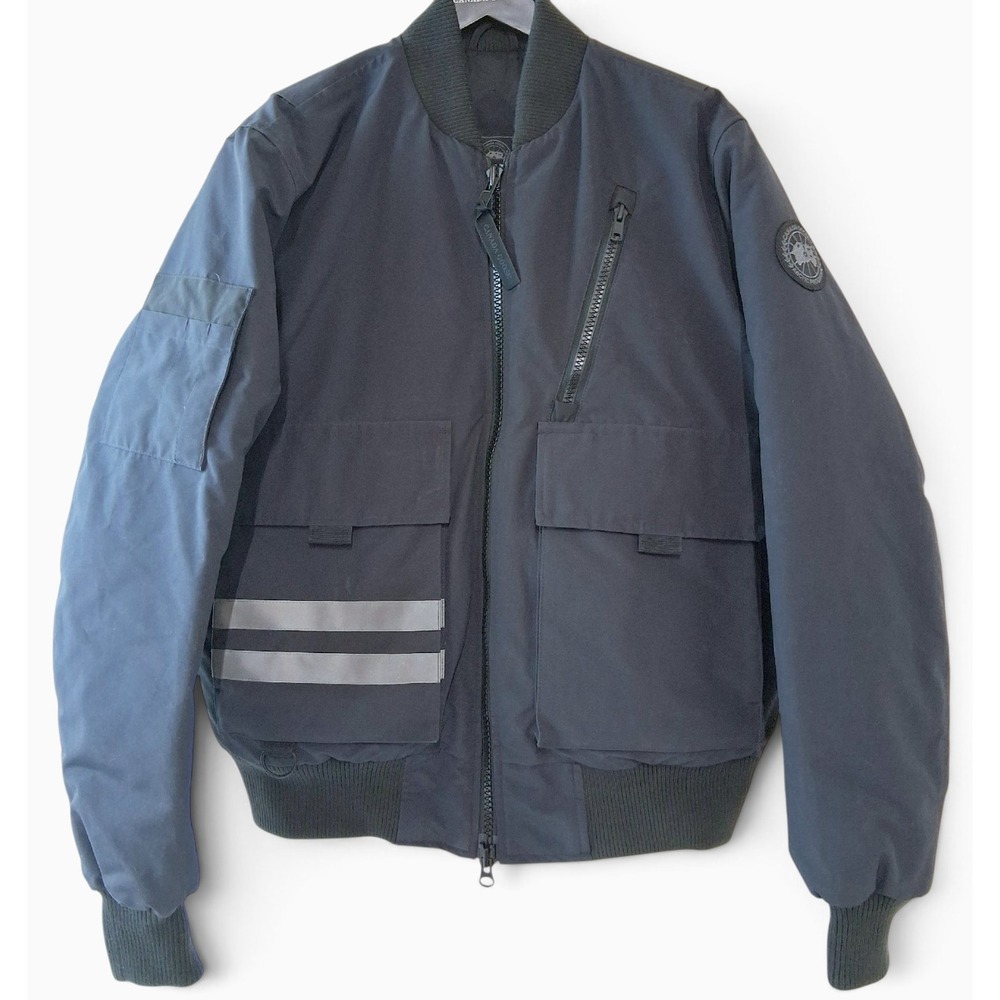 Canada Goose Black Label Kirkfield Bomber Jacket Navy L 7991MB Down Canada